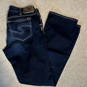 Silver Suki jeans. Navy, size 33/34